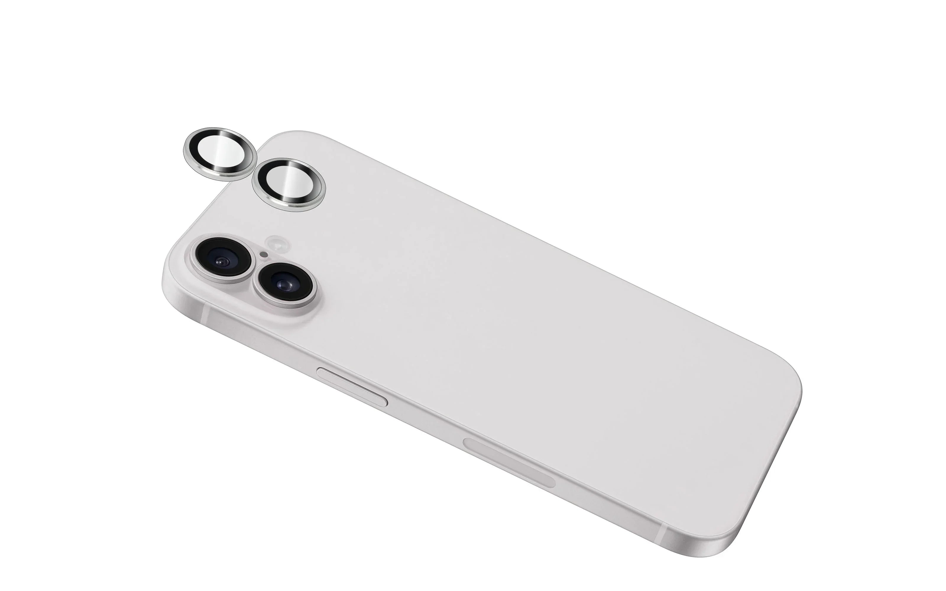 iPhone 16 / 16 Plus Torrii Bodyglass Aluminium Camera Ring - Silver - Tashqila iPhone 16 / 16 Plus Torrii Bodyglass Aluminium Camera Ring - Silver - Tashqila